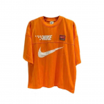 Nike Mugav Vabaaja Lahtine Hingav &Uuml;mmarguse Kaelusega L&uuml;hikeste Varrukatega T-s&auml;rk Meeste Topid Oranž FB7255-885 XL