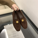 Moodsad Lamedad Kingad Klassikalised Naiste Slip-on K&auml;sitsi Valmistatud Penny Loaferid S&uuml;gis 2025 Uued Disainer Mules Kingad Naiste Retro Mokassiinid Zapatos De Mujer 35 kohv