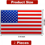 2 tk auto 3D metallist USA lipu kleebised Ameerika kleebised trimmi kere embleemi tarvikud