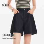 Semir Women's Cooling Slimming Straight-Leg Denim Shorts 27