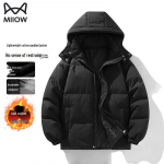 MaoRen Men's Winter Lightweight Padded Hooded Jacket 3XL