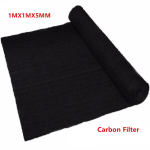 Kohandatud 1mx1m Paksus 5/10mm Kodu Must Konditsioneer Aktiivs&ouml;e HEPA &Otilde;hupuhastid Tarvikud Puhasti Filter Kangas