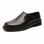 Moodsad Meeste Slip-on Kingad 2025 Uued Meeste Vabaaja Kingad Vabaaja Nahast Meeste Mokassiinid Libisemiskindlad Mokassiinid Disainer Slip-on Paadikingad 38 pruun