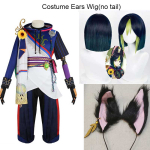 Tighnari Cosplay Kost&uuml;&uuml;m Halloween Karneval R&otilde;ivad K&otilde;rvad Saba Parukas Comic Coni jaoks XS gray