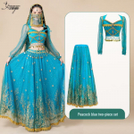 Printsess Jasmiini kost&uuml;&uuml;m naistele - Eksootiline India tantsu ja k&otilde;hutantsu riietus XX-Large