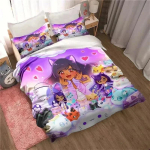 APHMAU Kawaii Aphmau Voodipesukomplekt Tr&uuml;kitud Voodikomplekt Padjap&uuml;&uuml;rikuga Tekikate Pehme Kuninganna Kuninga Suurusega Voodipesu Kodu T&auml;iskasvanud Poisid AU Single 140x210cm