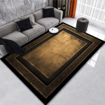 Klassikaline Must Kuldne Ida-vaip luksuslik Elutoa Kaunistus Suure pindalaga vaibad 160x200cm Magamistuba Pestavad Voodi&auml;&auml;rsed dekoratsioonimattid 120*160cm
