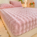 J&auml;nese pl&uuml;&uuml;sist s&uuml;gava taskuga voodilina Talvine paks soe madratsikaitse Pehme kohev kaheinimesevoodi madratsikate 150x200cm Only Sheet