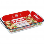 Plat &agrave; lasagnes - PYREX - 1450033 - Rectangulaire - En verre borosilicate - 40 x 27 cm puhas