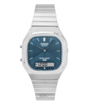 Casio Vintage Analoog-Digitaalne Roostevabast Terasest Taevasinine Ketas Kvarts AQ-240E-3A Unisex K&auml;ekell taevasinine v&auml;rv