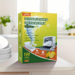 100 tk sidrunil&otilde;hnalist n&otilde;udepesutabletti, Kiiresti lahustuv rasviplekke, &Otilde;rn puhastus ilma, Tugev rasvaeemaldus, Helendav Lemon Flavor
