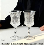 Luksuslikud kuldse servaga kristallist &scaron;ampanja- ja veiniklaasid - Elegantne jalaga klaas s&ouml;&ouml;gilauale, klubidesse, n&auml;ituseruumidesse, dekoratiivklaasid 55ml-420ml gray