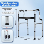 Kokkupandav Eakate Puuetega Patsientide Deodorant WC Taburet Koduhooldusseadmed K&otilde;rguse reguleeritav Eakate WC Tool Walker + Wheel