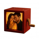 Kohandatud foto klappkarp K&auml;siv&auml;ndaga klappraamat Pildikarp Valgustusega Personaalne foto klappkarbi raam Animatsioonimasin Kingitused j&otilde;uludeks S&uuml;nnip&auml;evaks F punane