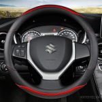 Suzuki Vitara Grand Vitara Auto Roolikate S&uuml;sinikkiud + Nahk Libisemisvastane Autotarvikud punane