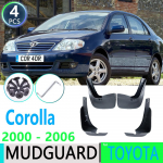 jaoks Toyota Corolla E120 E130 2000~2006 2003 2004 2005 auto poritiib porikaitse porilappide kaitse pritsmeklapp porikaitse auto