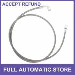 ONE AN3 Braided Oil Feed Line 90 Degree to Straight Hose End, 48 Universal