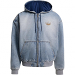 Adidas Originals FW25 Teksist tepitud jakk Soe Spordilik L&otilde;tv Kapuutsiga Pikkade varrukatega Teksist puuvillane mantel Meeste jakid KE0131 M