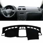 For Skoda Yeti 2009-2013 2014 2015 2016 2017 Interior Dashboard Cover Dash Mat Anti-UV trument Carpet Cushion Car Accessories Black(Red Edge)