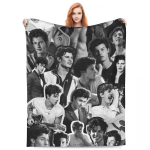 Shawn Mendes &Uuml;lipehme Flanellist Tekk T&auml;iuslik Telkimiseks Diivanitoolile Kohandatud Voodikate Muusikukink Kodutekstiil 40x50in
