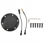 6 Holes Steering Wheel Horn Cover Aluminum Black Easy tallation Fit for Most Cars Steering Wheel Horn Center Cover must