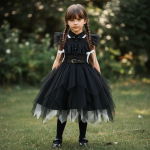 Adamsi pere Cosplay T&uuml;drukute Kleit Halloween Pere Must Kolmap&auml;ev 100