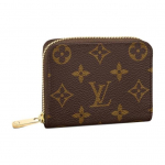 LOUIS VUITTON Zippy Classic Monogram T&otilde;mblukuga Kompaktne ja Kaasaskantav Kaetud L&otilde;uend M&uuml;ndikott Rahakott Tavaline Naiste Pruun Gift Set(Basic Set+Original Box&Handbag）