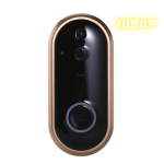 Video-uksekella intercom s&uuml;steem, Nutikas juhtmevaba WIFI turva-uksekell, Infrapunane &ouml;ise n&auml;gemisega valvekaamera 【1080P】video doorbell kuld/valge