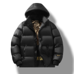 Must-kuldne unisex pikk &uuml;le p&otilde;lve suleparkaa - Trendikas valge hane sulejope 2XL black