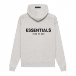 FOG ESSENTIALS Unisex Flokeeritud Kapuutsiga Pusasweater 2022SS Trendikas Disain S