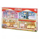 Sylvanian Families M&ouml;&ouml;bel Punase Katusega Maja Luksuslik M&ouml;&ouml;bel ST Mark Sertifitseeritud M&auml;ngumaja 3-aastastele ja Sylvanian Families by Epoch [Suur Komplekt]
