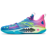 Anta Shock Wave 5 Pro 0.5 Carats Cushioning, Wear Resistant Low top Basketball Shoes Men's Blue Pink 112611119S-8 42.5 blue