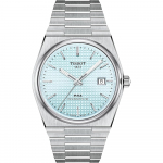 TISSOT meeste PRX Powermatic 80 k&auml;ekell j&auml;&auml;sinise sihverplaadi ja k&auml;ev&otilde;ruga (T1374071135100) [Ametlik import]