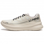 Li Ning Ling Yue Fabric Cushioning, Wear Resistant Low top Running Shoes Men's Silver Birch Gray ARSU097-4 41