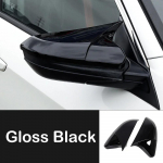Honda Civic 2016 2017 2018 jaoks  Auto tahavaatepeegli k&uuml;ljekatte tiivaotsiku v&auml;lisukse korpuse viimistlusliimiga kleebis M Style Gloss Black