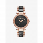 Michael Kors Parker Roosakuldse Tooni ja Atsetaadist K&auml;ekell MK6414 roosa kuldne v&auml;rv