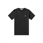 Stone Island Kanga v&auml;rviga logo T-s&auml;rk Must Meeste Topid 101524113-A0029 XXL