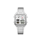 CITIZEN Kvartsliikumine Roostevabast terasest rihmaga k&auml;ekell Unisex Valge sihverplaat JG2120-65A White white