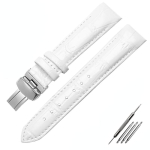 18 mm (Pandl16mm) Tissot Naiste Kellale T035210A T035207 Kvaliteetne Ehtne Nahast Kellarihm Rihm Tissot Kasti K&auml;ev&otilde;ru 18mm white