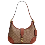 Coach Hamptons Hobo 26 Klassikaline Signature Prindiga Kaetud L&otilde;uendist &Otilde;lakott Keskmine Naiste &otilde;lakott Pruun CY934-B4XHG Basic Set (Bag+Dust Bag)