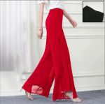 Suvised sifonkikud k&otilde;rge v&ouml;&ouml;kohaga p&uuml;ksid seelik marli lahtised Shuai Ku sirged vabaaja p&uuml;ksid l&otilde;hiku laiad p&uuml;ksid naistele S punane