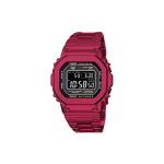 G-Shock Metal Evolution B5000 Ruudukujuline Raudmehe V&auml;rvi Kuus Raadiolaine Kvartsliikumine Metallrihmaga K&auml;ekell Meeste kellad Must GMW-B5000RD-4PRT Red Strap