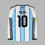 Argentina S&auml;rgi Pikkade Varrukatega Jalgpallis&auml;rgi Nr. 10 Enzo Di Maria M&auml;ngija F&auml;nniversioon Kodu Meeste L