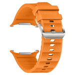 Ametlik rihm Samsung Galaxy Watch Ultra 47mm jaoks Funktsionaalne silikoon+nailonist k&auml;ev&otilde;ru correa Galaxy Watch 7 Ultra 47 mm Galaxy Watch Ultra oranž