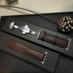 Ehtne nahk Apple Watchi rihma jaoks 45mm 41mm 44mm 40mm 46mm 49mm correa bracelet iwatch seeria 7 SE 8 9 ultra 2 3 10 11 rihm 38 40 41mm S10-42mm gray