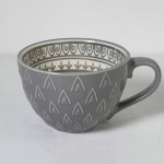 P&otilde;hjamaade stiili reljeefse tekstuuriga tass keraamiline kruus veetass piimatass kohvitass suure mahutavusega