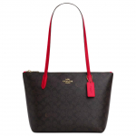Coach T&otilde;mblukuga &Uuml;laosaga Totes Kott Signature L&otilde;uendist &Otilde;lakott K&auml;ekott Naiste Mood Vabaaja Igap&auml;evane T&ouml;&ouml;le K&auml;ikude Kott CX611-IMXD0 Basic Set (Bag+Dust Bag)