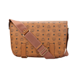 MCM Cognac Visetos Monogram suur messenger-kott reguleeritava rihmaga igap&auml;evaseks ja t&ouml;&ouml;le s&otilde;itmiseks Basic Set (Bag+Dust Bag)