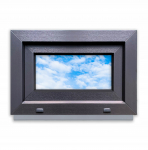 PVC aken Antratsiit 60x40 Parem, Uus 600x400 mm Avatav-Kaldavane kahekordse klaasiga