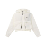 Nike Lahti istuv vetth&uuml;lgav k&auml;rbitud jope Naiste jakid purjevalge DV8035-133 S white